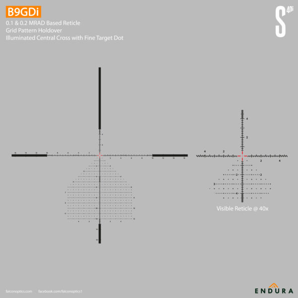 Falcon Endura S40i 5-40x56i FFP ED Rifle Scope - Image 2