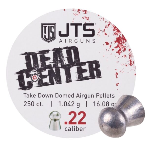 JTS Airgun Dead Center 22 Cal 16.08gr Domed Pellets 250 Pack