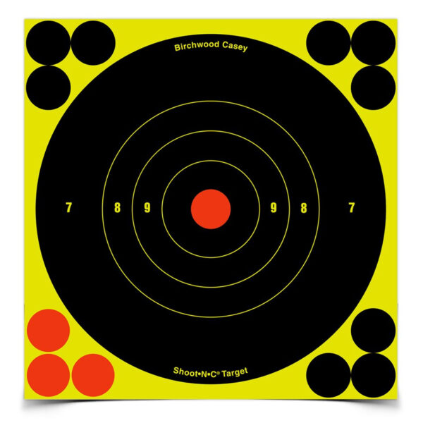 Birchwood Casey Shoot-N-C 6" Bulls-Eye Targets: 12 Pack + Pasters