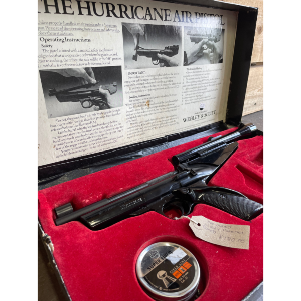 Pre-Owned Webley Hurricane 22 Boxed Air PistolRT - Image 3