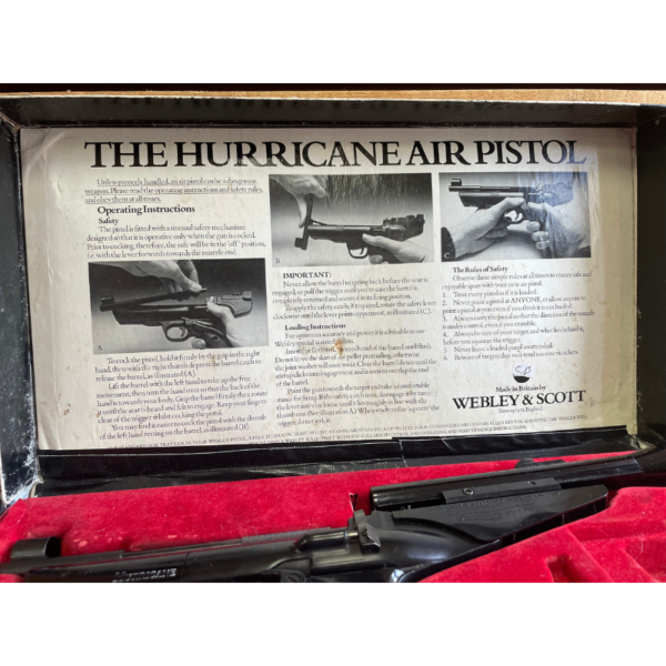 Pre-Owned Webley Hurricane 22 Boxed Air PistolRT - Image 7