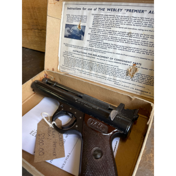 Pre-Owned Webley Premier .22 Boxed Air Pistol - Image 5