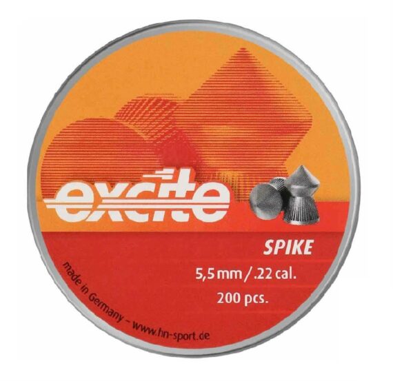 H&N Excite Spike Pointed .22 Pellets Tin of 200