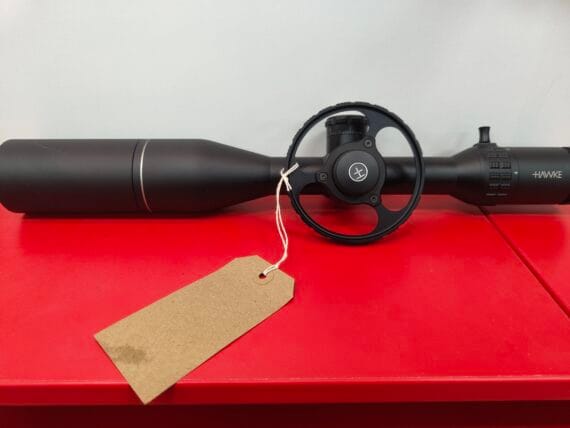 Pre Owned Hawke Sidewinder 4-16x50 FFP Inc shade and wheel