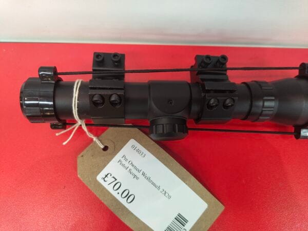 Pre-Owned Weihrauch 2X20 Pistol Scope - Image 2
