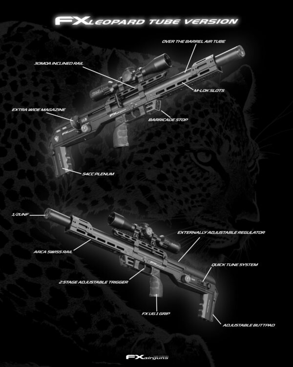 FX Airgun Leopard Sniper 700mm Air Tube FAC Air Rifle - Image 2
